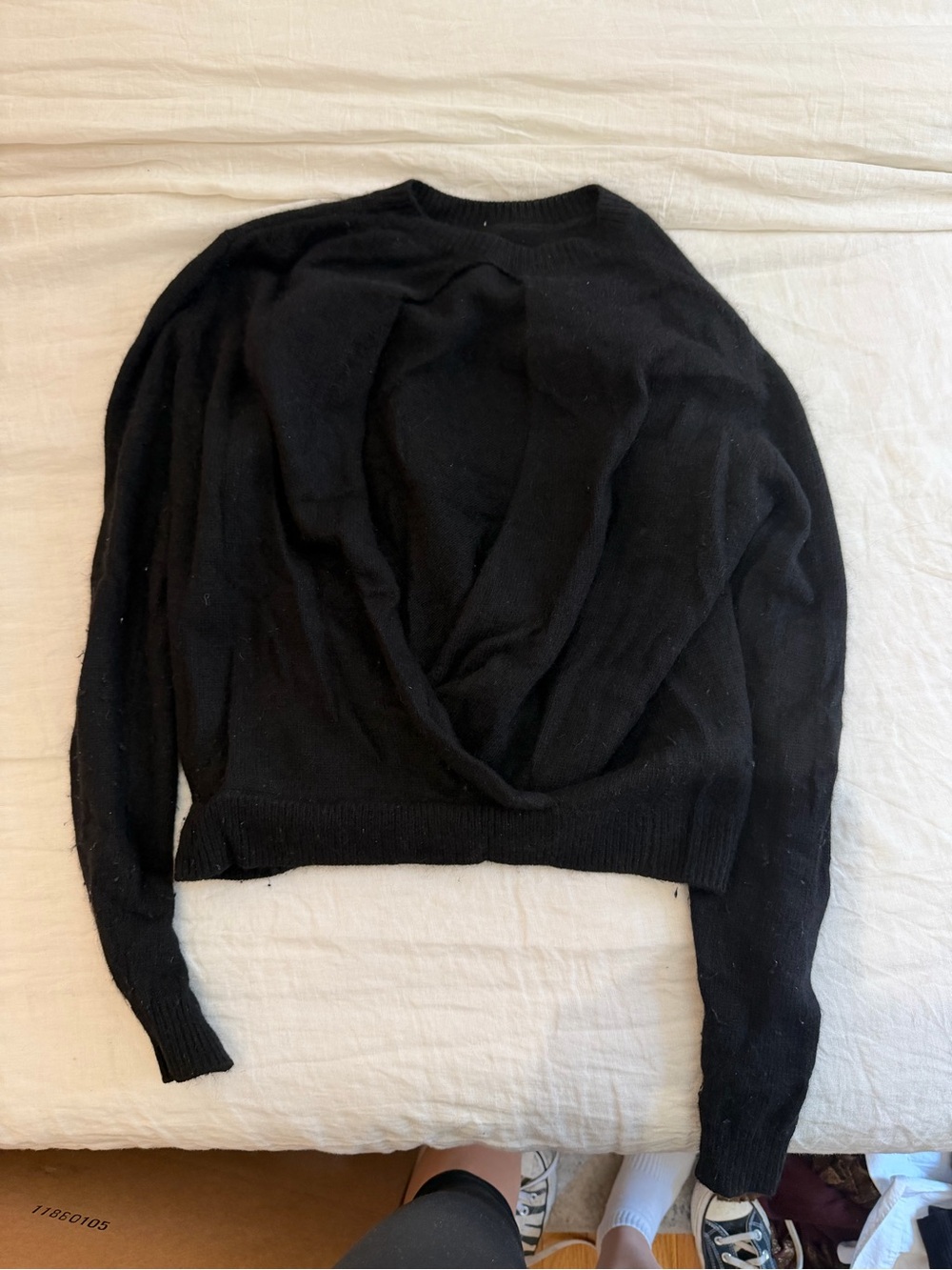 Maje Black Women's Draped back Sweater